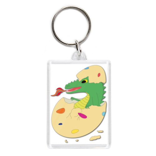 Брелок с принтом 'Дракоша в яйце'