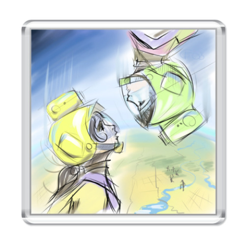 Магнит с принтом SkyVideo