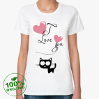 Женская футболка органик