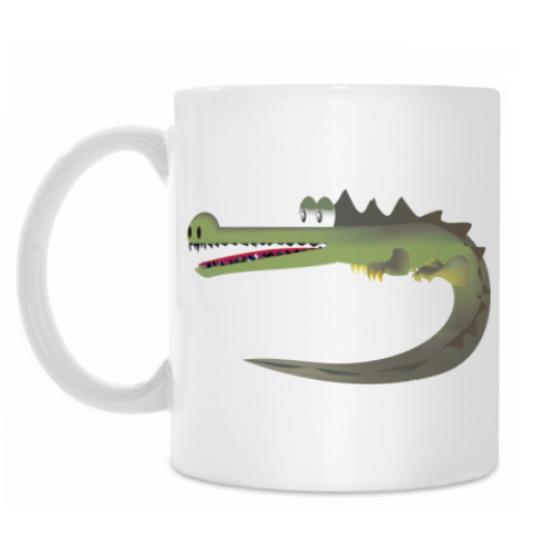 Кружка с принтом Крокодильчик :)