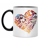 Кружка двухцветная