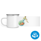 Кружка металлическая белая (круговая запечатка)