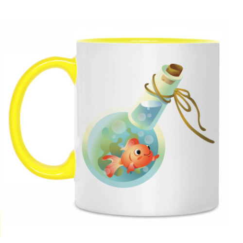 Кружка с принтом Живое послание