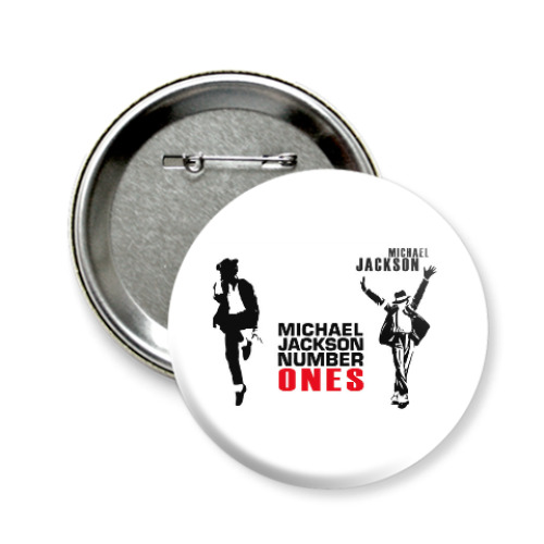 Значок 58мм с принтом майкл джексон, michael jackson