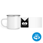 Кружка металлическая белая (круговая запечатка)