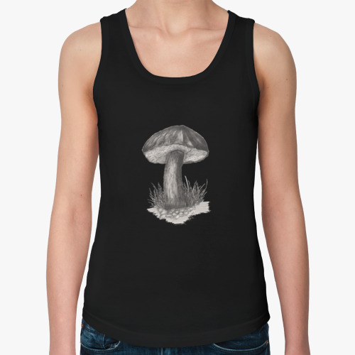 Женская майка с принтом Гриб