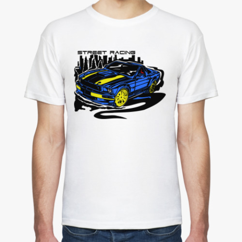 Футболка с принтом Street racing car