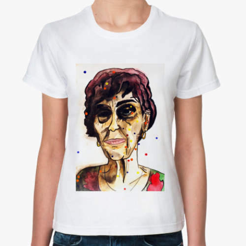 Классическая футболка с принтом Бабушка