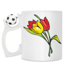 Кружка с футбольным мячиком