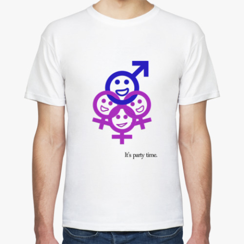 Футболка с принтом Party time