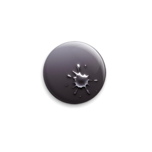 Значок 25мм Капля