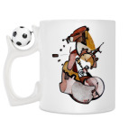 Кружка с футбольным мячиком