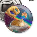 Космический кот на облаке