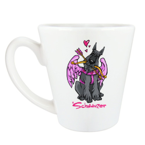 Чашка Латте Шнауцер Купидон