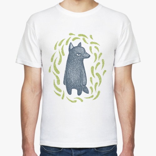 Футболка с принтом Волчик