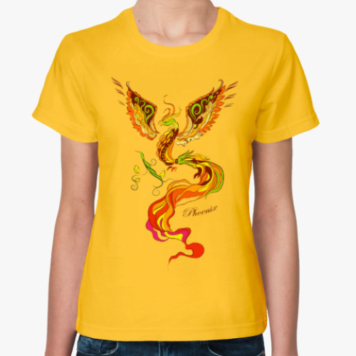 Женская футболка с принтом Феникс