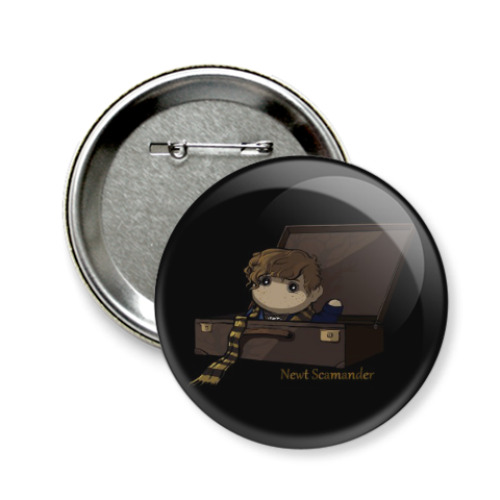 Значок 58мм Newt Scamander