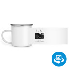 Кружка металлическая белая (круговая запечатка)