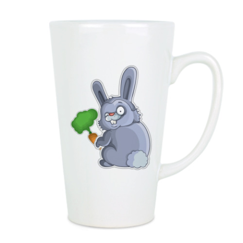 Чашка Латте с принтом Кролик