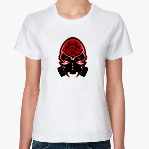Классическая футболка toxic tribal skull