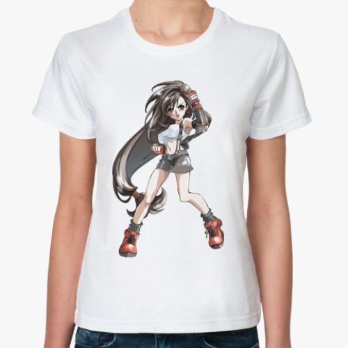 Классическая футболка с принтом  'Fight 6'