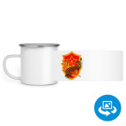 Кружка металлическая белая (круговая запечатка)