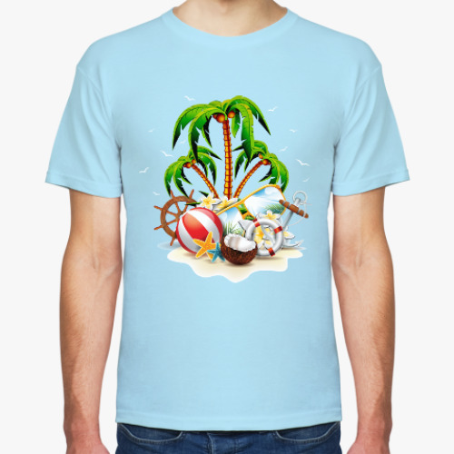 Футболка с принтом Летний отпуск