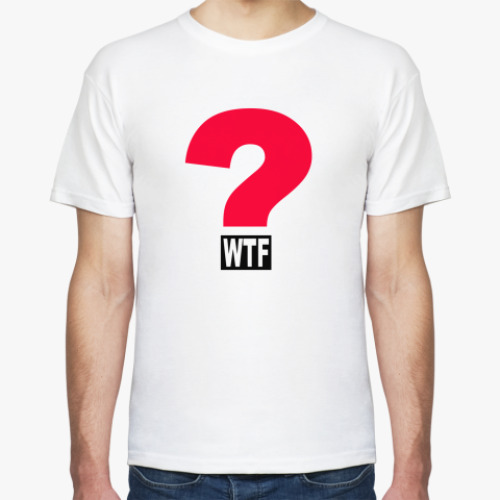 Футболка с принтом WTF