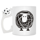Кружка с футбольным мячиком