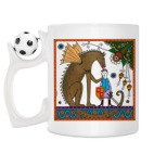 Кружка с футбольным мячиком