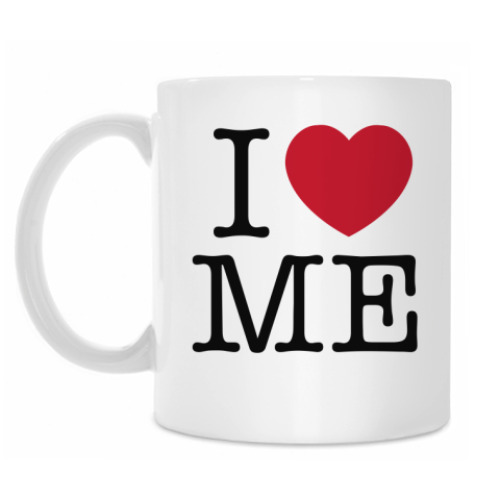 Кружка с принтом I love ME