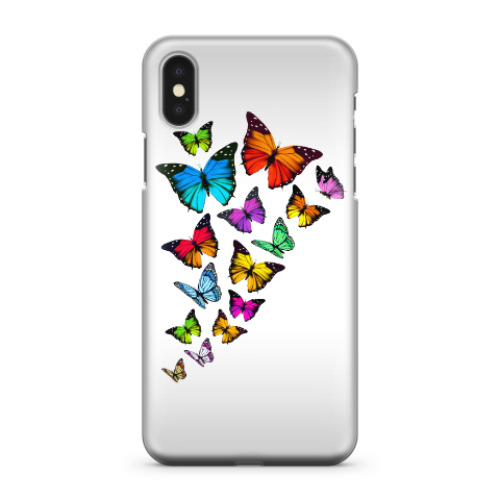 Чехол для iPhone X Бабочки