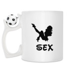 Кружка с футбольным мячиком