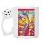 Кружка с футбольным мячиком
