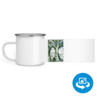 Кружка металлическая белая (круговая запечатка)