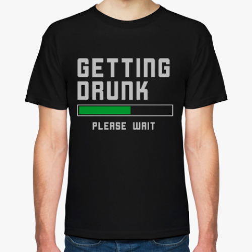 Футболка с принтом Напиваюсь