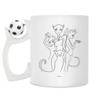Кружка с футбольным мячиком
