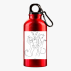 Металлическая бутылка 400 мл UV-DTF