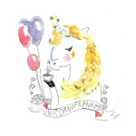 Милый цветочный единорог