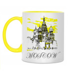 Двухцветная кружка Москва