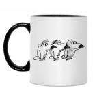 Кружка двухцветная