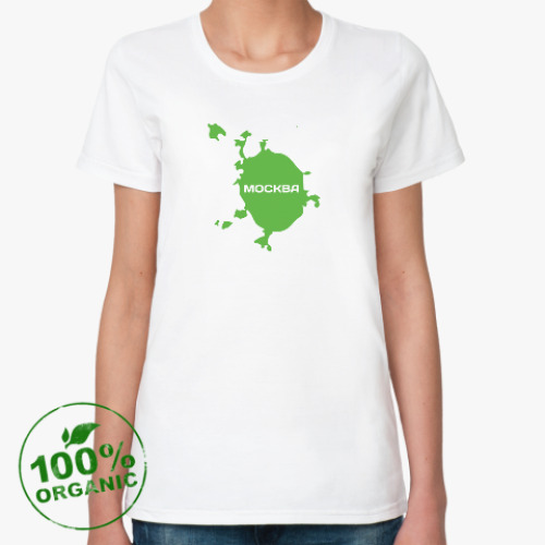 Женская футболка из органик-хлопка Москва