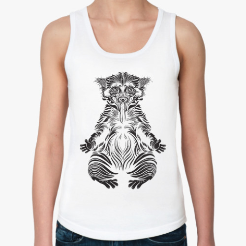 Женская майка с принтом лемур