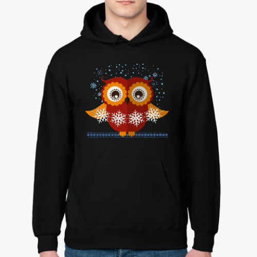 Толстовка худи Зимняя сова