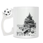 Кружка с футбольным мячиком