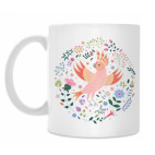 Какаду среди цветов