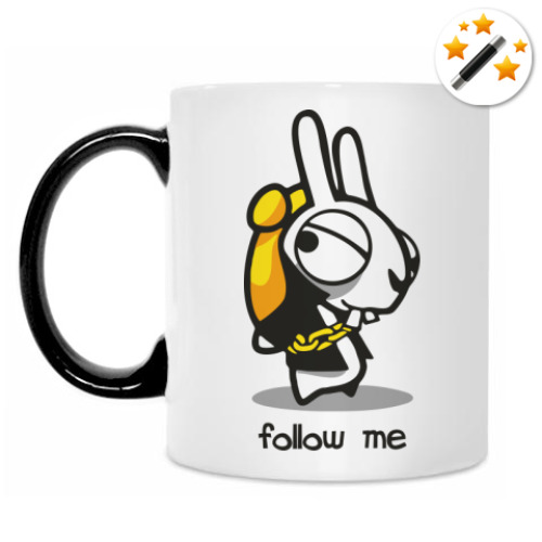 Кружка-хамелеон Белый Кролик