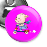 Хрюндель на самокате