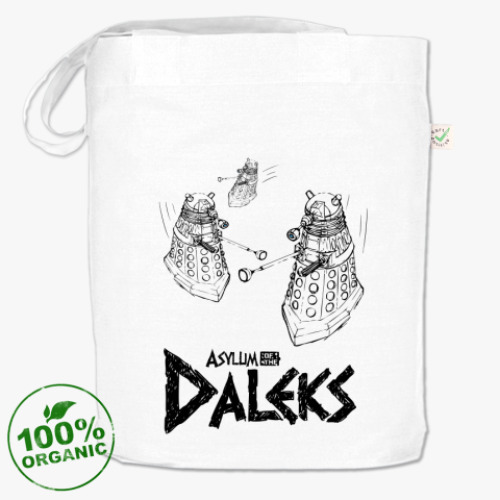 Сумка шоппер с принтом Asylum of the Daleks