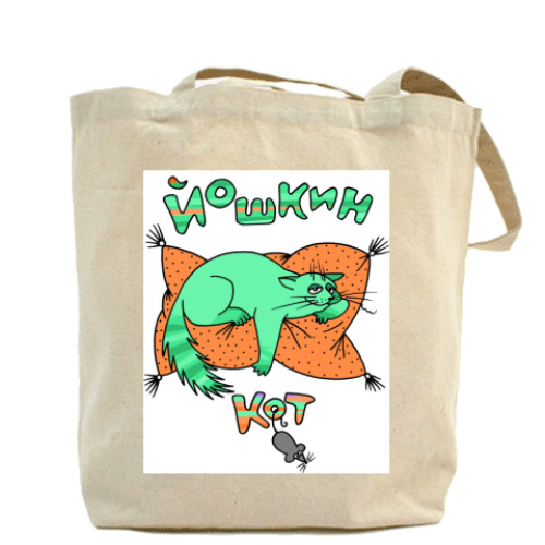 Сумка шоппер с принтом Йошкин кот